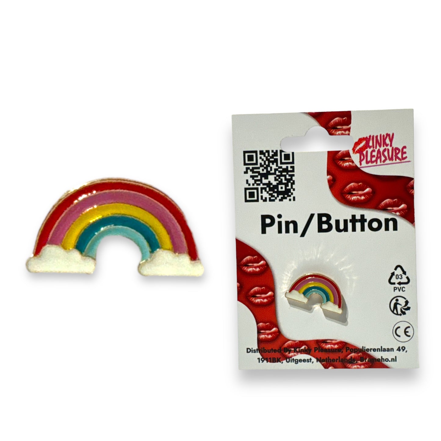 Kinky Pleasure - B099 - Badges Pin/Button - Rainbow - 8 Models