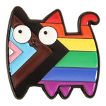 Kinky Pleasure - KPB078 - Metal Pin - LHBTQ+ Cat