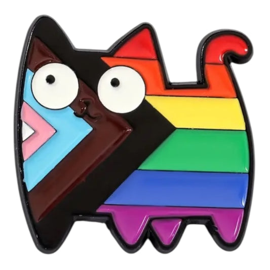 Kinky Pleasure - KPB078 - Metal Pin - LHBTQ+ Cat