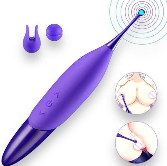 Luxury Play - LP05 - High Frequency Tickler Clitoris and G Spot Vibrator - Rechargeable