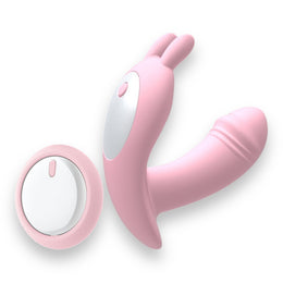Luxury Play - LP02 - Panty Vibrator - 10 Speed - easy remote control - Rechargeable - Sexy G spot & Clit Vibrator - Trendy Pink - Silicone - low noise less than 40 db - Luxury Colourbox