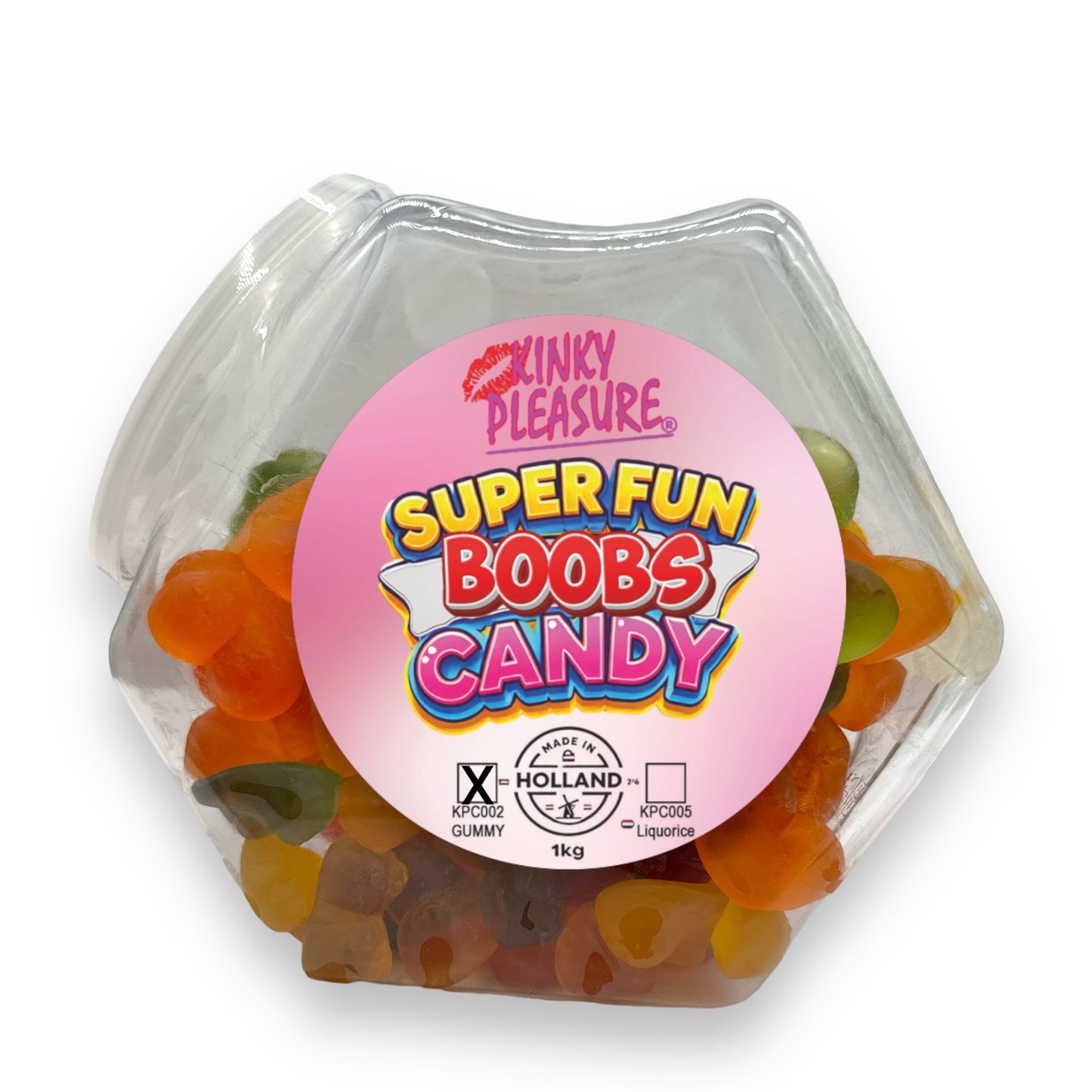 Kinky Pleasure - KPC002 - Super Fun Boob Candy - Gummy's - 1KG