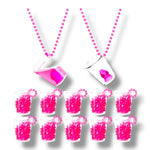 Kinky Pleasure - T185 - Shot Glas Necklace With Penis - 10 Pieces