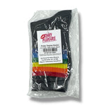 Kinky Pleasure - T206 - Pride Theme Rainbow Socks In Black And White