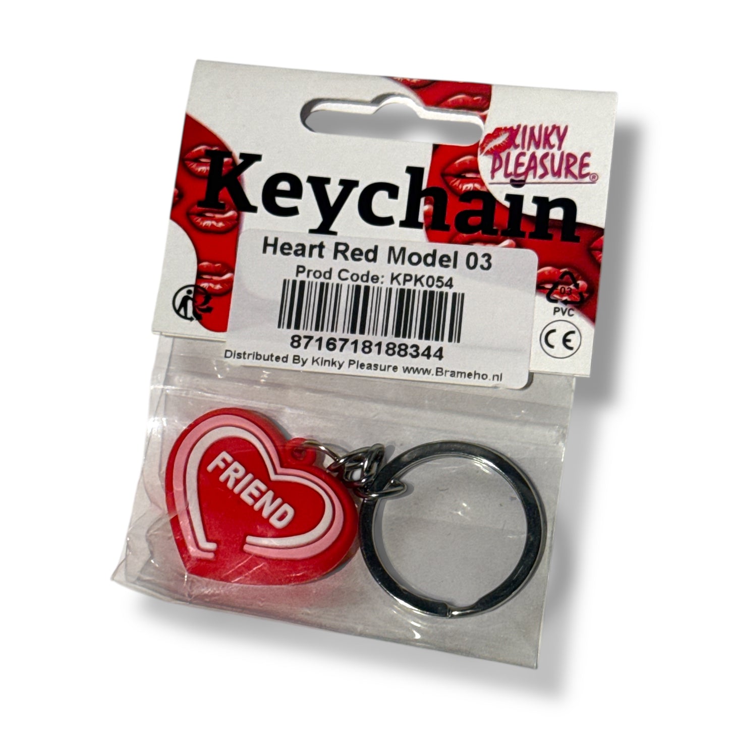 Kinky Pleasure - KPK054 - Keychain - Heart Love - Red - Model 03