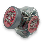 Kinky Pleasure - KPC008 - Love Heart Rainbow Lolly's 50 Pieces in Exclusive Glas Jar