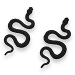 Kinky Pleasure - S038 - Earrings - Snake Black
