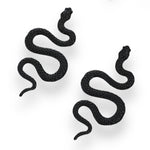 Kinky Pleasure - S038 - Earrings - Snake Black