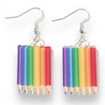 Kinky Pleasure - S041 - Earrings - Rainbow Pencils
