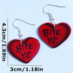 Kinky Pleasure - S040 - Earrings - Heart Bite Me!