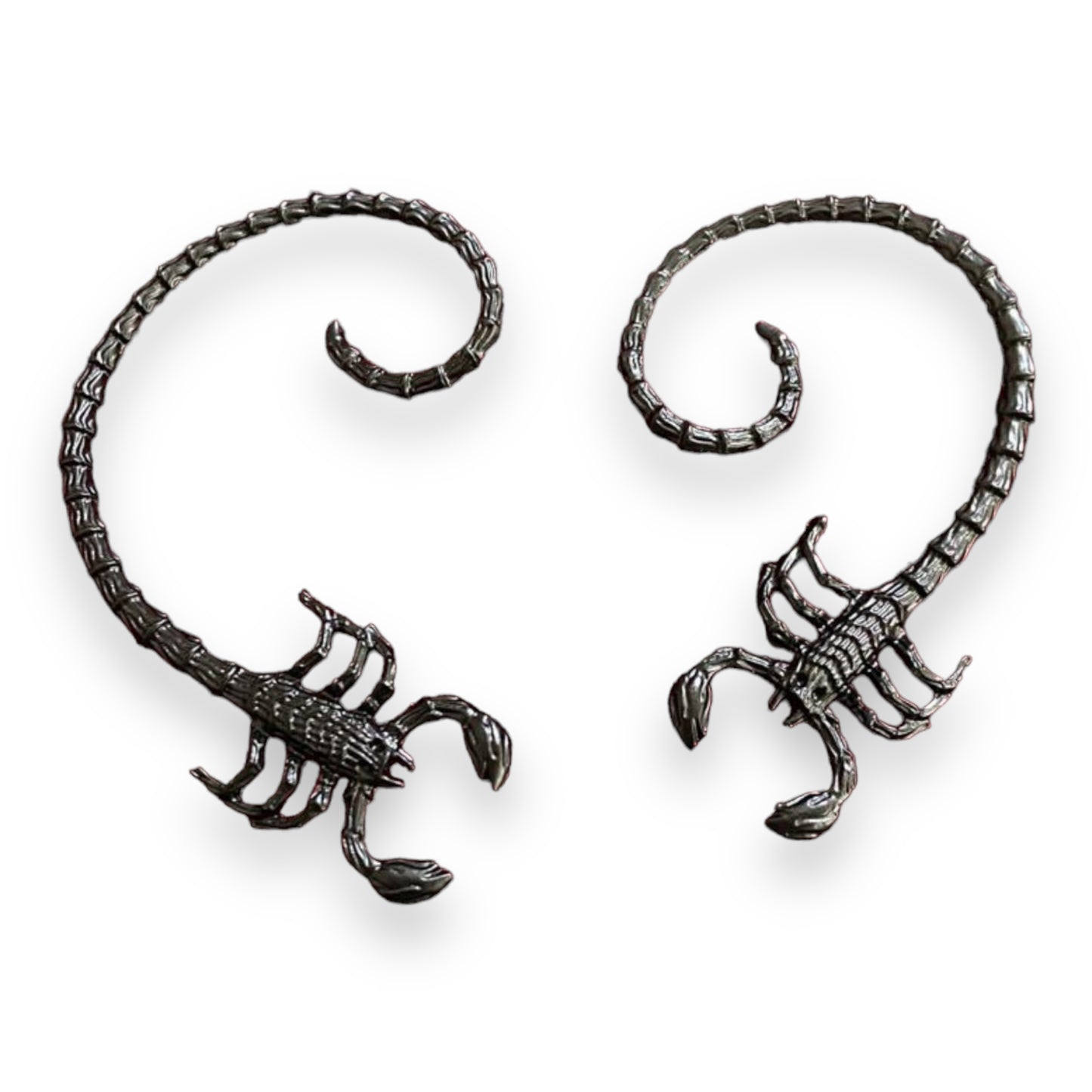 Kinky Pleasure - S030 - Earrings - Schorpion - In Black & Silver