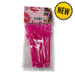 Kinky Pleasure - KP007 - Penis Straws 10pcs -  Dark Pink - New Package