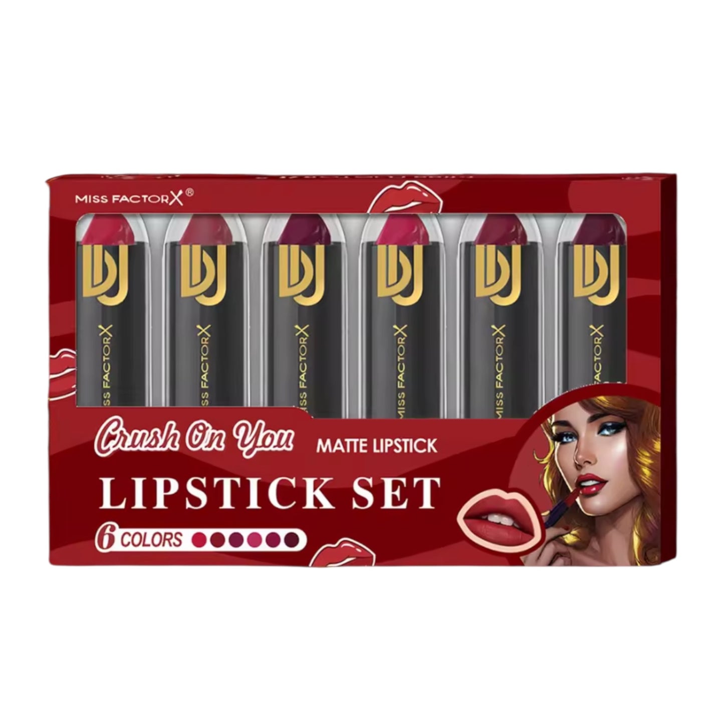Kinky Pleasure - T076 - Miss FactorX Penis Lipstick - 6 Colours