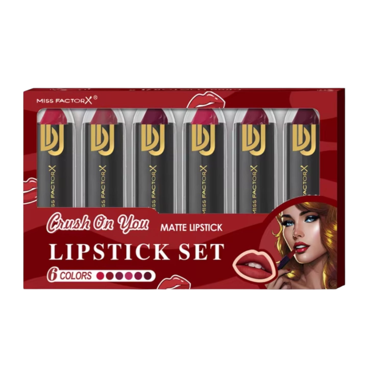 Kinky Pleasure - T076 - Miss FactorX Penis Lipstick - 6 Colours