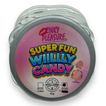 Kinky Pleasure - KPC004 - Super Fun Willy Candy In Glass Display Jar  - Liquorice - 1KG