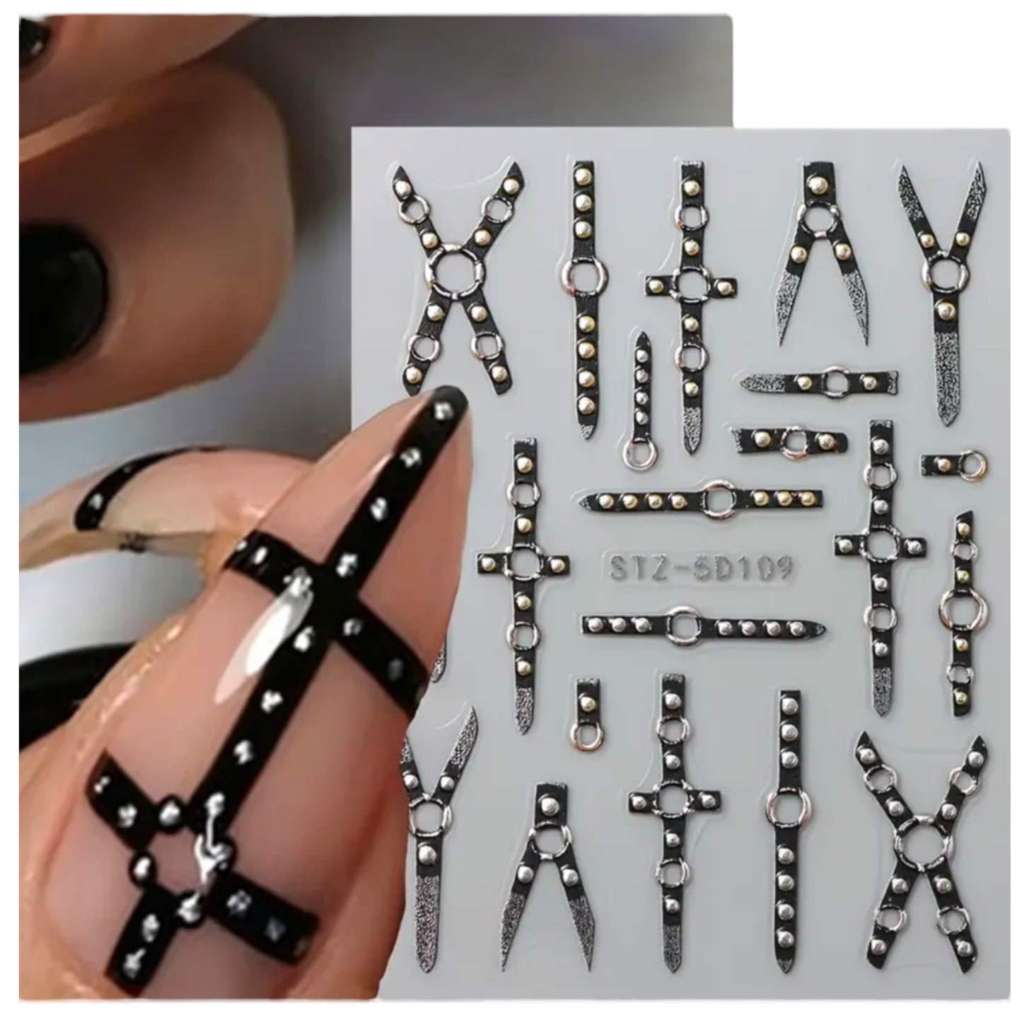 Kinky Pleasure - T146 - BDSM Nail Stickers