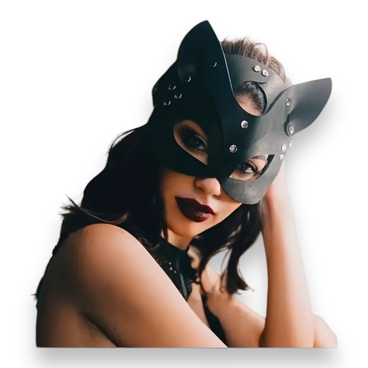 Kinky Pleasure - T149 - Luxury Kitty Mask - Elegant Cosplay & Sensual Accessory