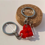 Kinky Pleasure - KPK061 - Keychain - Heart From Blocks - 1 Pair