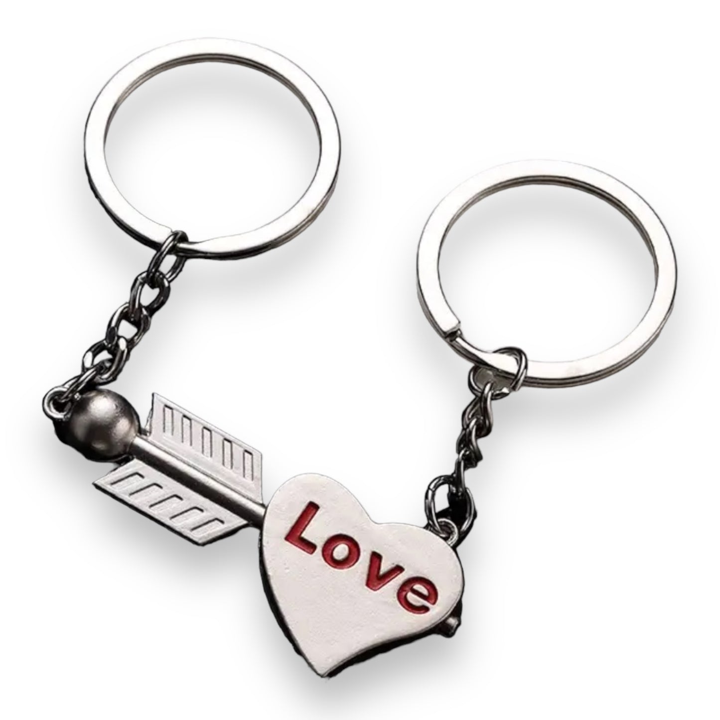 Kinky Pleasure - KPK060 - Keychain - Heart 'Love' And Arrow - 1 Pair