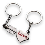 Kinky Pleasure - KPK060 - Keychain - Heart 'Love' And Arrow - 1 Pair
