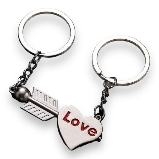 Kinky Pleasure - KPK060 - Keychain - Heart 'Love' And Arrow - 1 Pair
