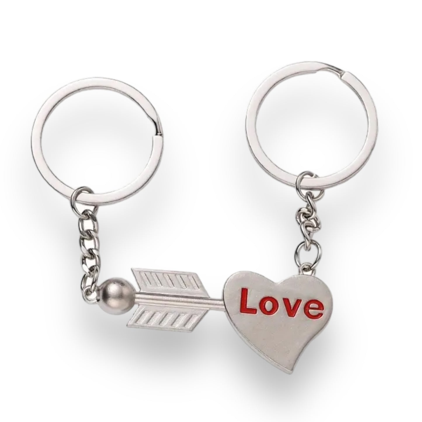 Kinky Pleasure - KPK060 - Keychain - Heart 'Love' And Arrow - 1 Pair