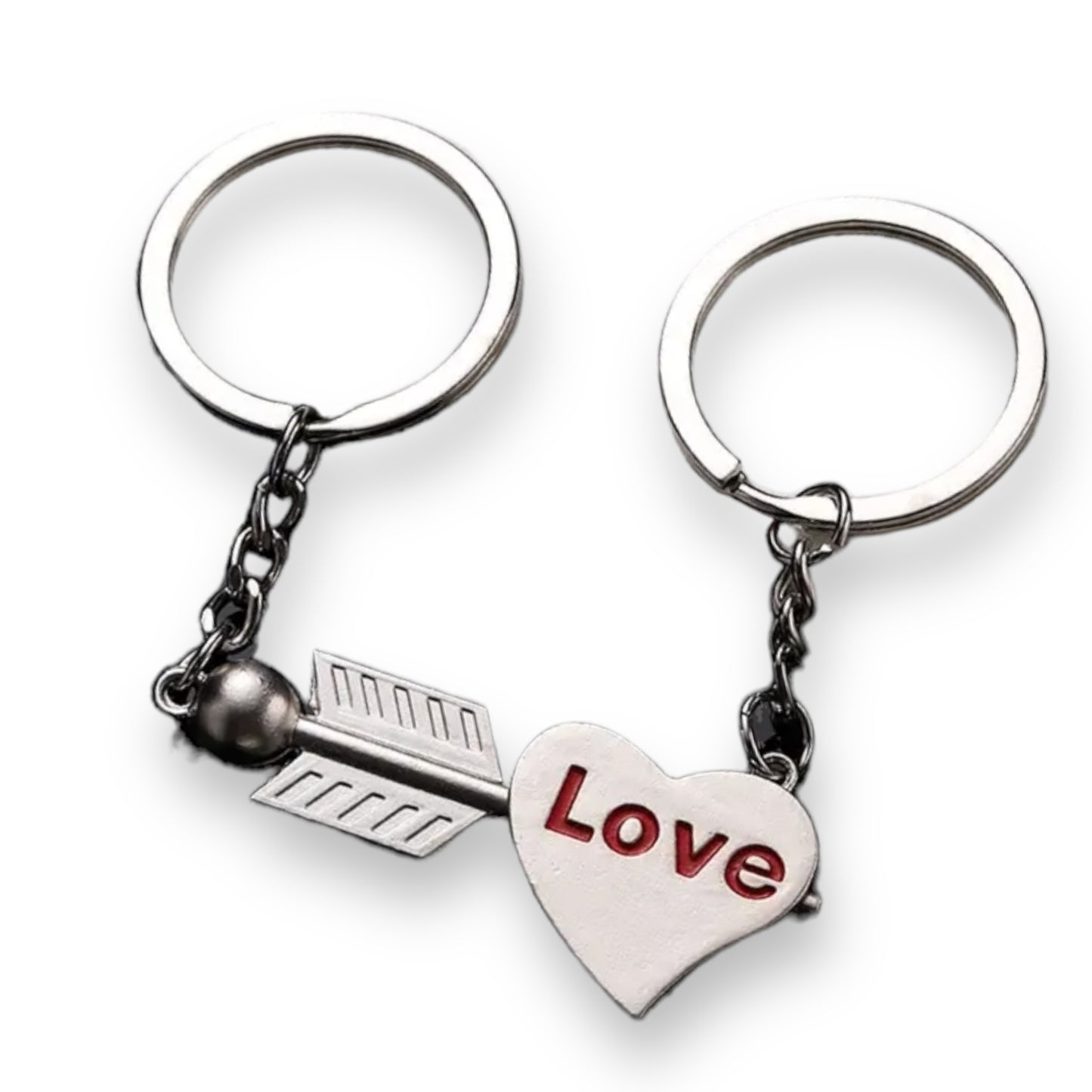 Kinky Pleasure - KPK060 - Keychain - Heart 'Love' And Arrow - 1 Pair