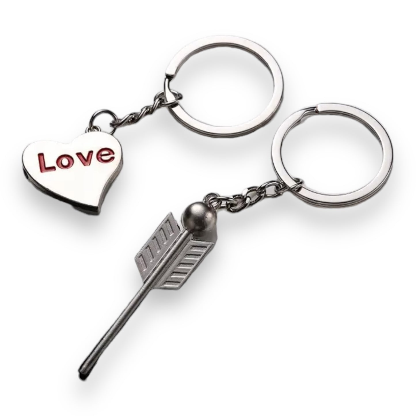 Kinky Pleasure - KPK060 - Keychain - Heart 'Love' And Arrow - 1 Pair