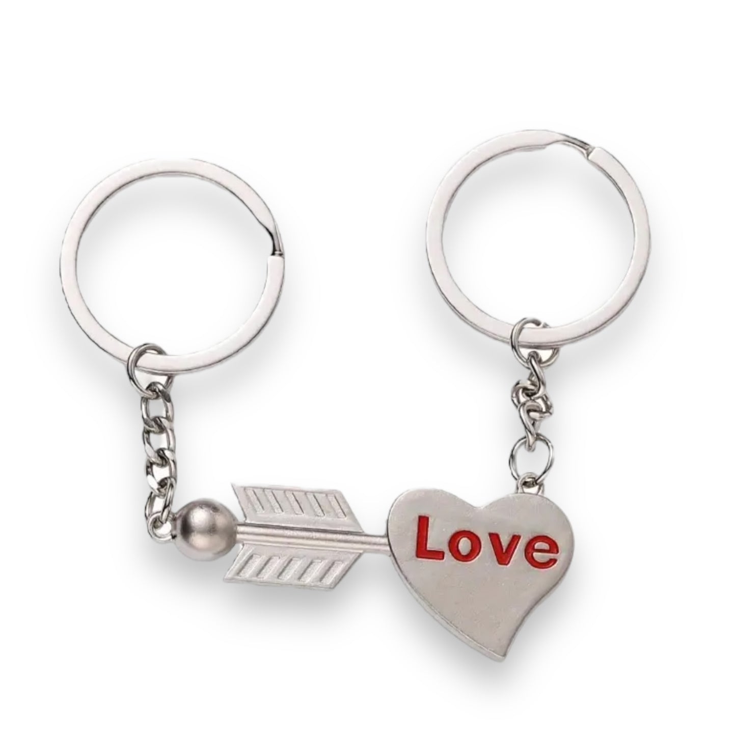Kinky Pleasure - KPK060 - Keychain - Heart 'Love' And Arrow - 1 Pair