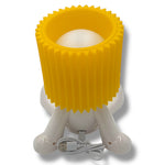 Kinky Pleasure - T131 - Fun Table Lamp White With Penis As Light Switch (Sitting Model)