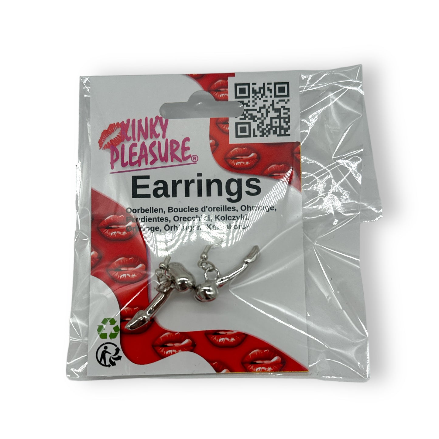 Kinky Pleasure - T096 - Earrings - Penis Shaped Earrings - 2 Colours