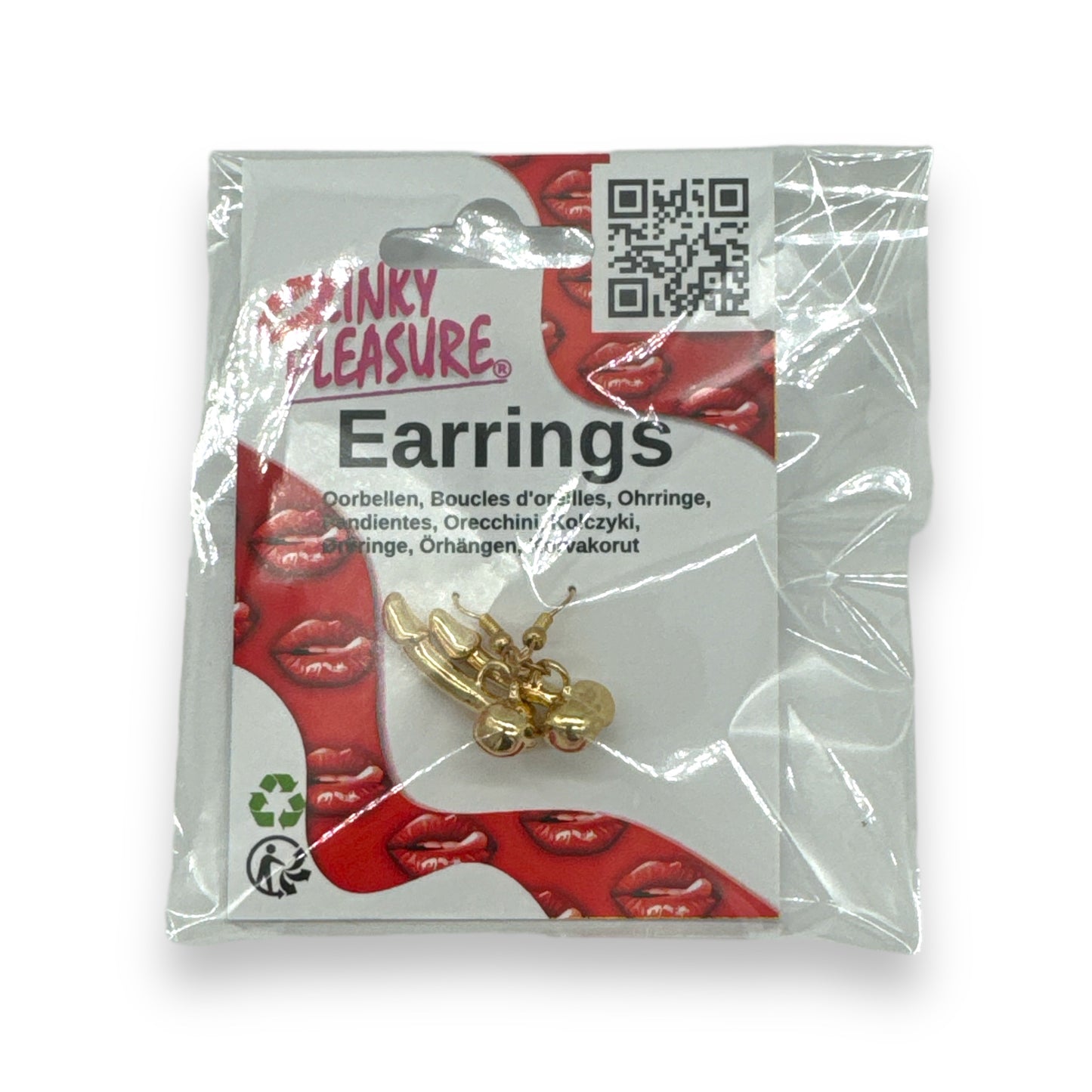 Kinky Pleasure - T096 - Earrings - Penis Shaped Earrings - 2 Colours