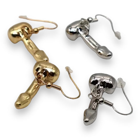 Kinky Pleasure - T096 - Earrings - Penis Shaped Earrings - 2 Colours