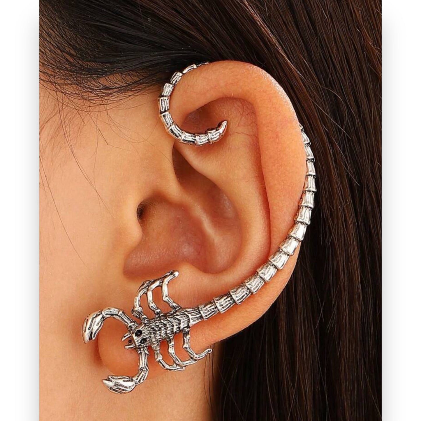 Kinky Pleasure - S030 - Earrings - Schorpion - In Black & Silver