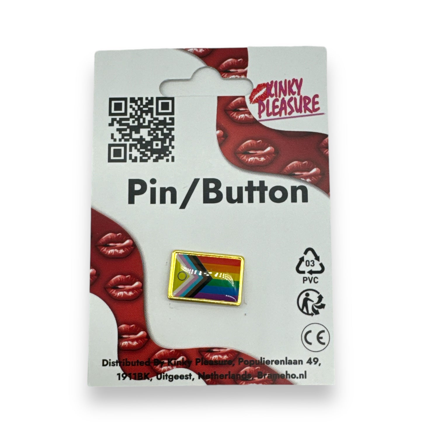 Kinky Pleasure - KPB037 - Badge / Pin - LHBTQ Plate Mini - 1,5x2,2cm