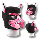 Kinky Pleasure - T218 - BDSM - Dog Mask - Pink Camo Style