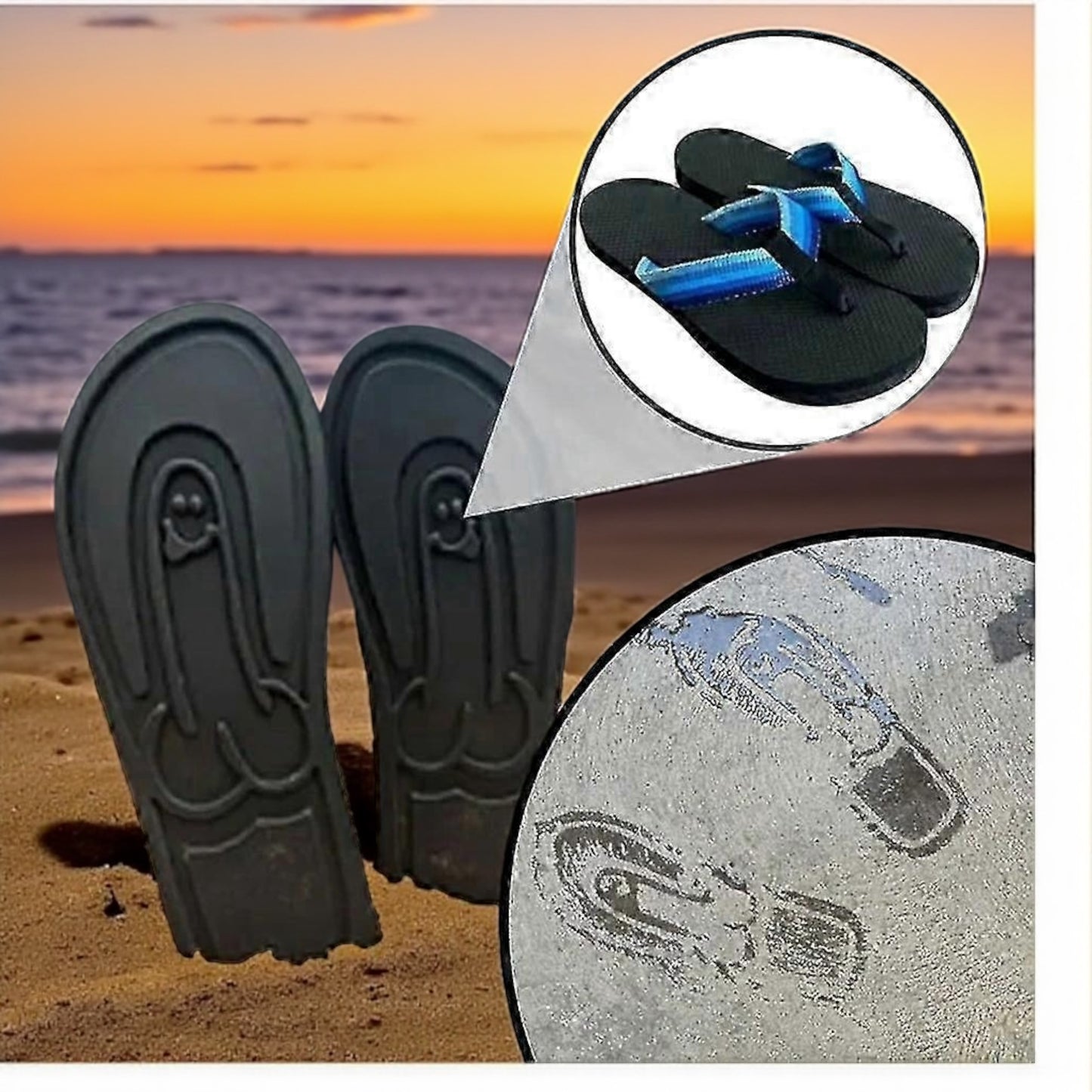 Kinky Pleasure - T235 - Penis Flip Flops - All Sizes