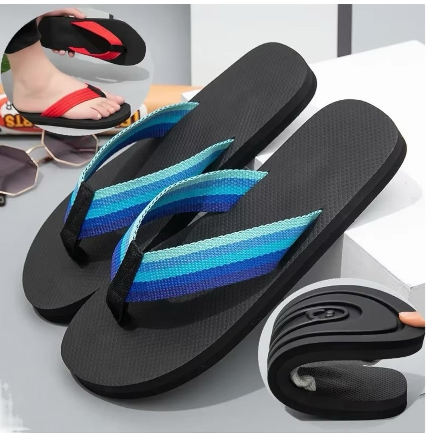 Kinky Pleasure - T235 - Penis Flip Flops - All Sizes