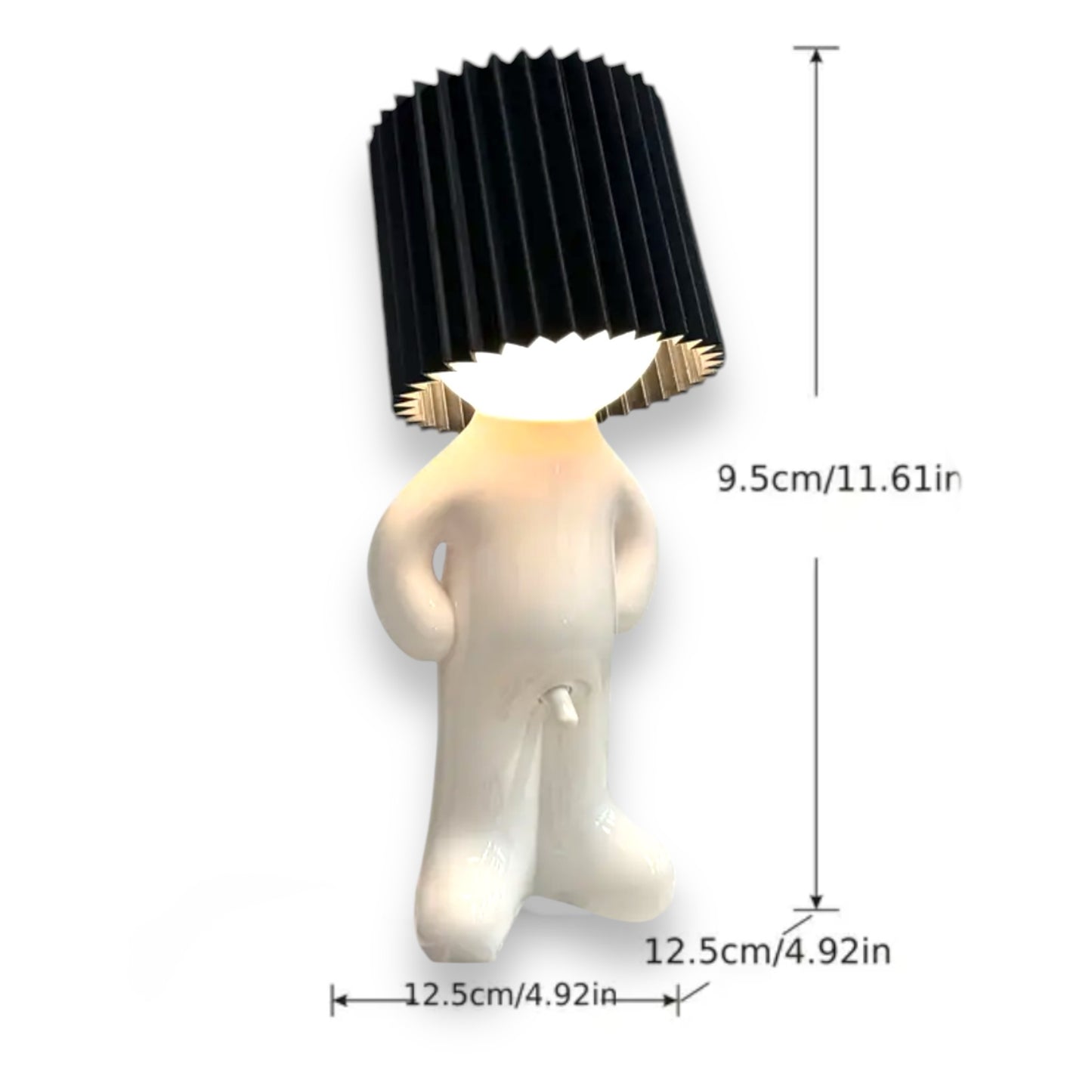 Kinky Pleasure - T121 - Fun Table Lamp White With Penis As Light Switch