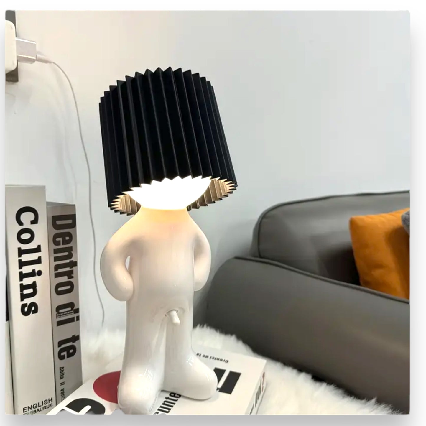 Kinky Pleasure - T121 - Fun Table Lamp White With Penis As Light Switch