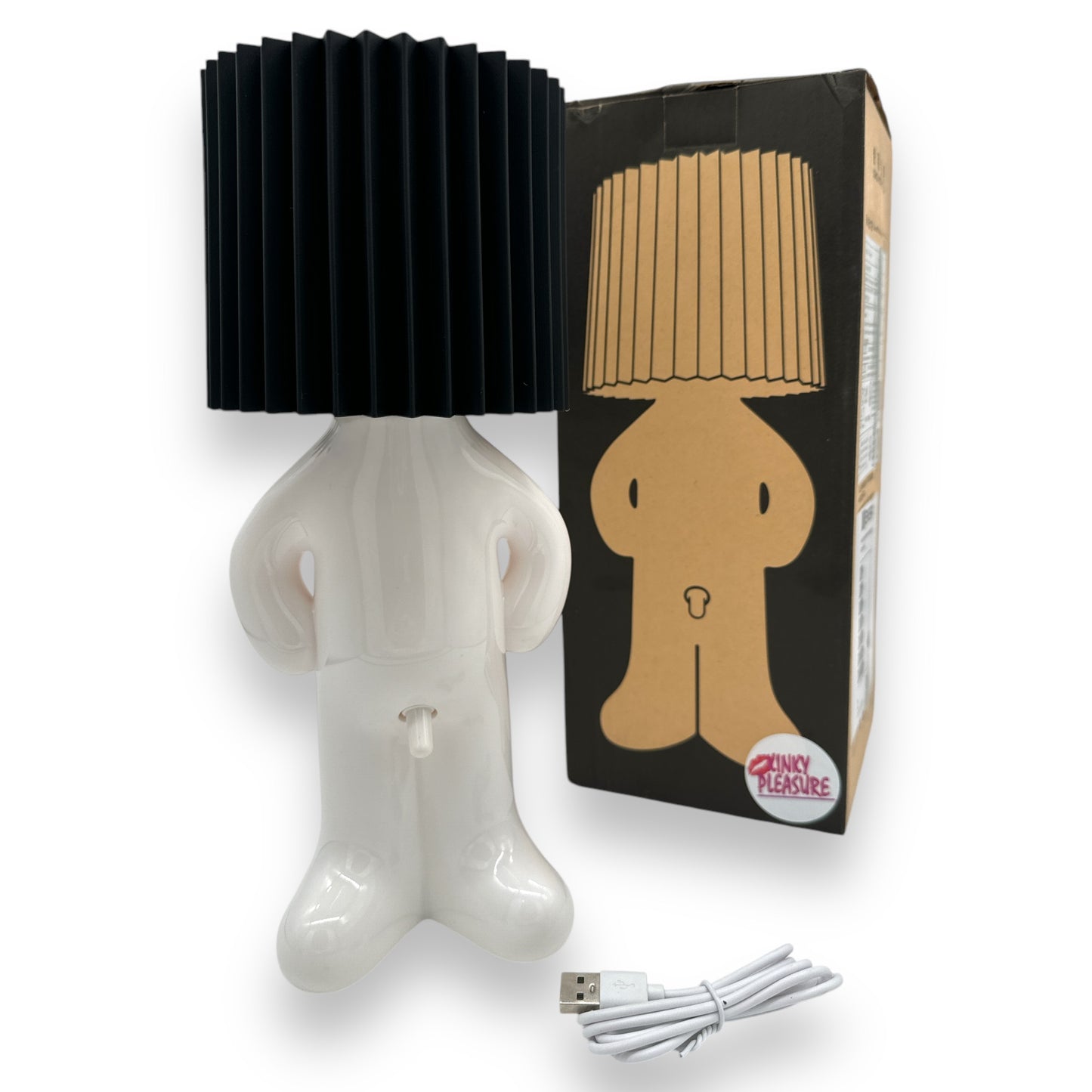 Kinky Pleasure - T121 - Fun Table Lamp White With Penis As Light Switch