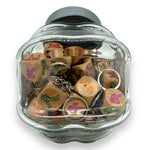 Kinky Pleasure - KP023 - Keychain Sex Dice In Glass Jar 48 Pieces