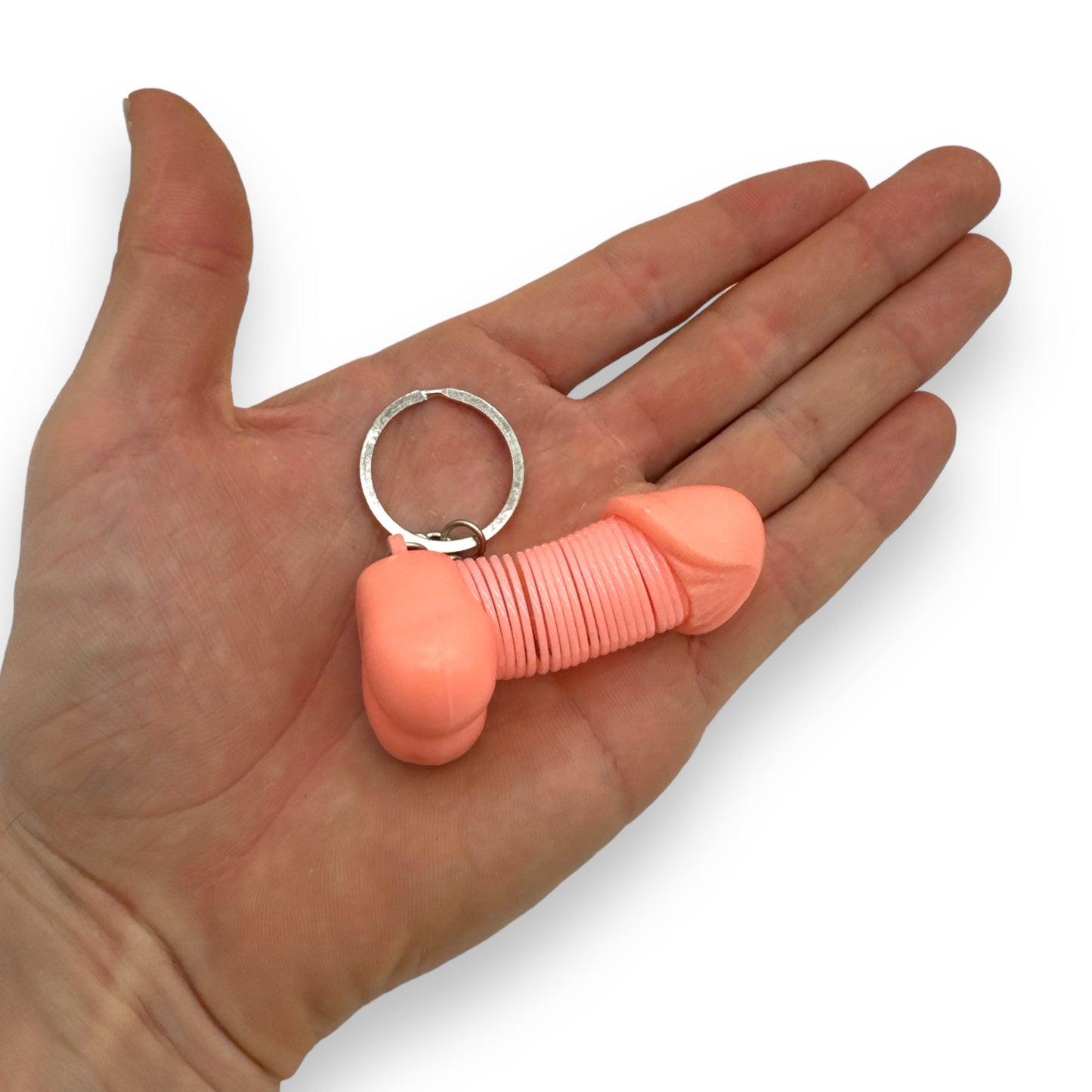 Kinky Pleasure - KP024 - Keychain Retractable Penis in Plastic Display - 48 Pieces