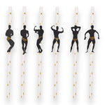 Kinky Pleasure - T155 - Paper Straw With Sexy Boys 8 Pieces