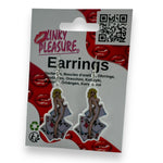 Kinky Pleasure - T106 - Earrings - Card Lady