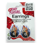 Kinky Pleasure - T103 - Earrings - Sexy Chick On Wrecking Ball