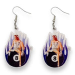 Kinky Pleasure - T103 - Earrings - Sexy Chick On Wrecking Ball
