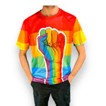 Kinky Pleasure - T133 - Pride Rainbow T Shirt - 3 Sizes