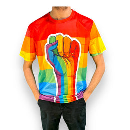 Kinky Pleasure - T133 - Pride Rainbow T Shirt - 3 Sizes