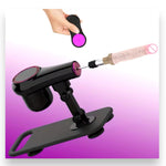 Kinky Pleasure - AX107 - Fuck Machine with Crystal Dildo Attachment - Remote Control - Includes 2 Attachments